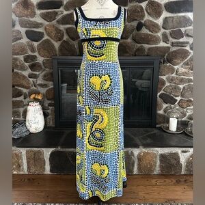 Vintage 1990s BCBG Max Azria Sleeveless Column Maxi Dress - Size Medium